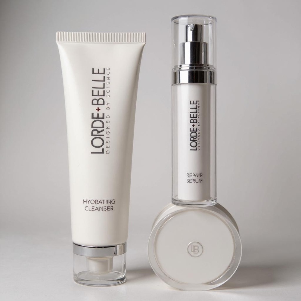 Lorde Belle CC Skincare Regimen Hydrating Cleanser, Repair Serum, Moisturizer